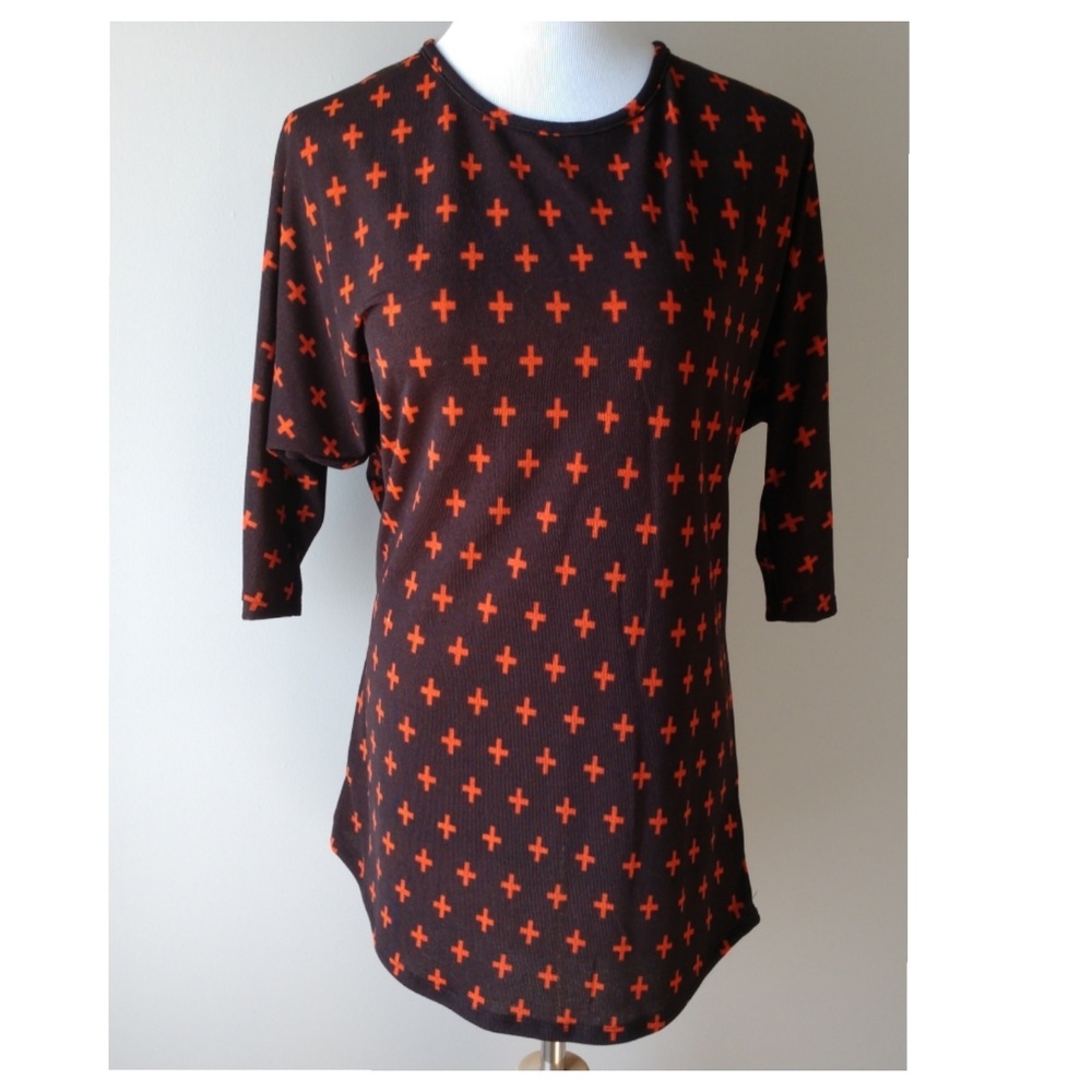 Brown & Orange Tunic Dress